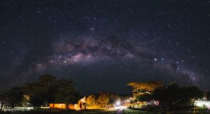 Milky way as seen from Porini Cheetah Camp