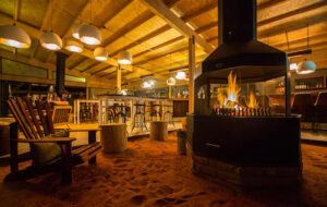 Kalahari Anib Lodge Bar area
